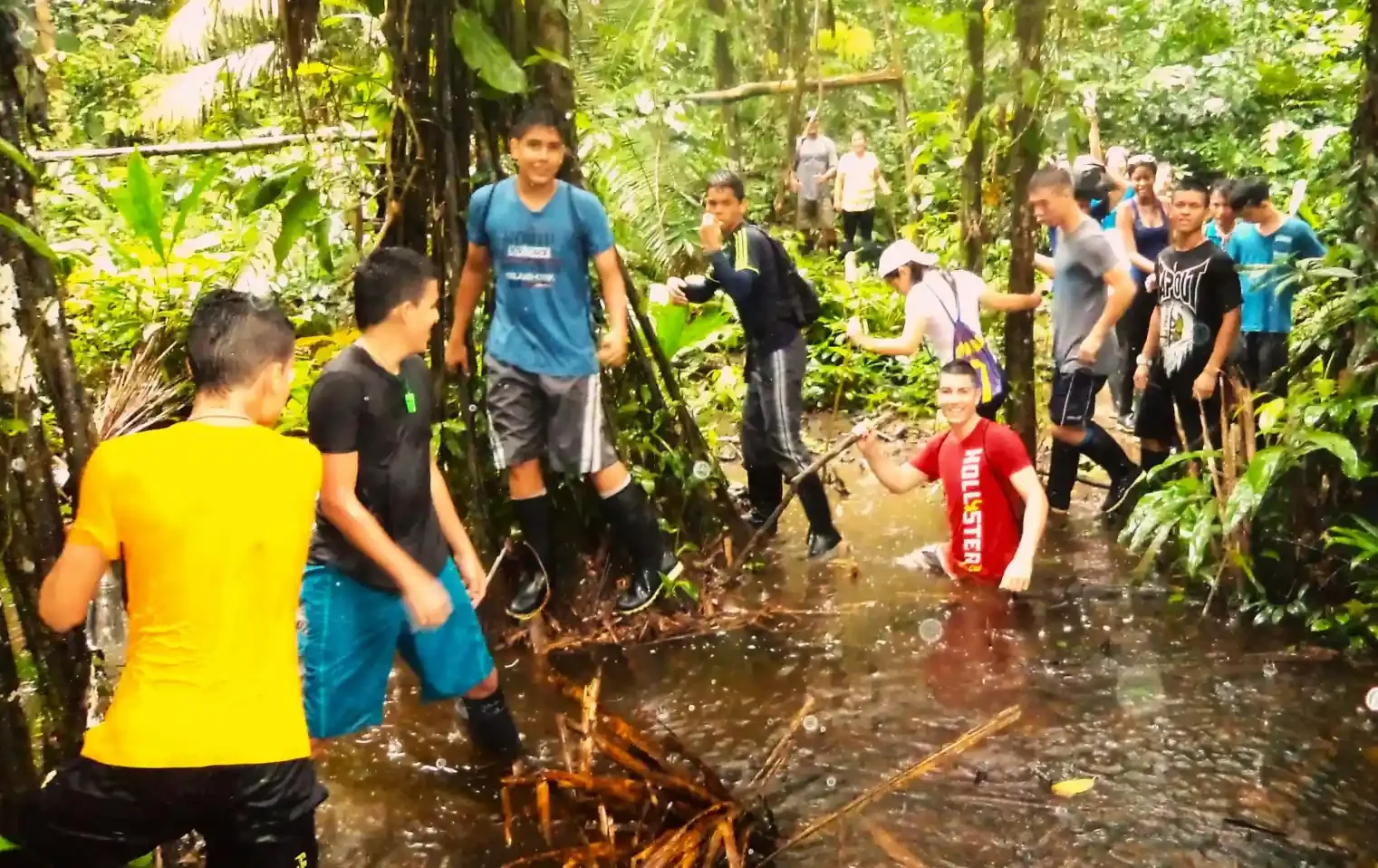 Colegio Encuentros — Caminata en la selva (aguajal)