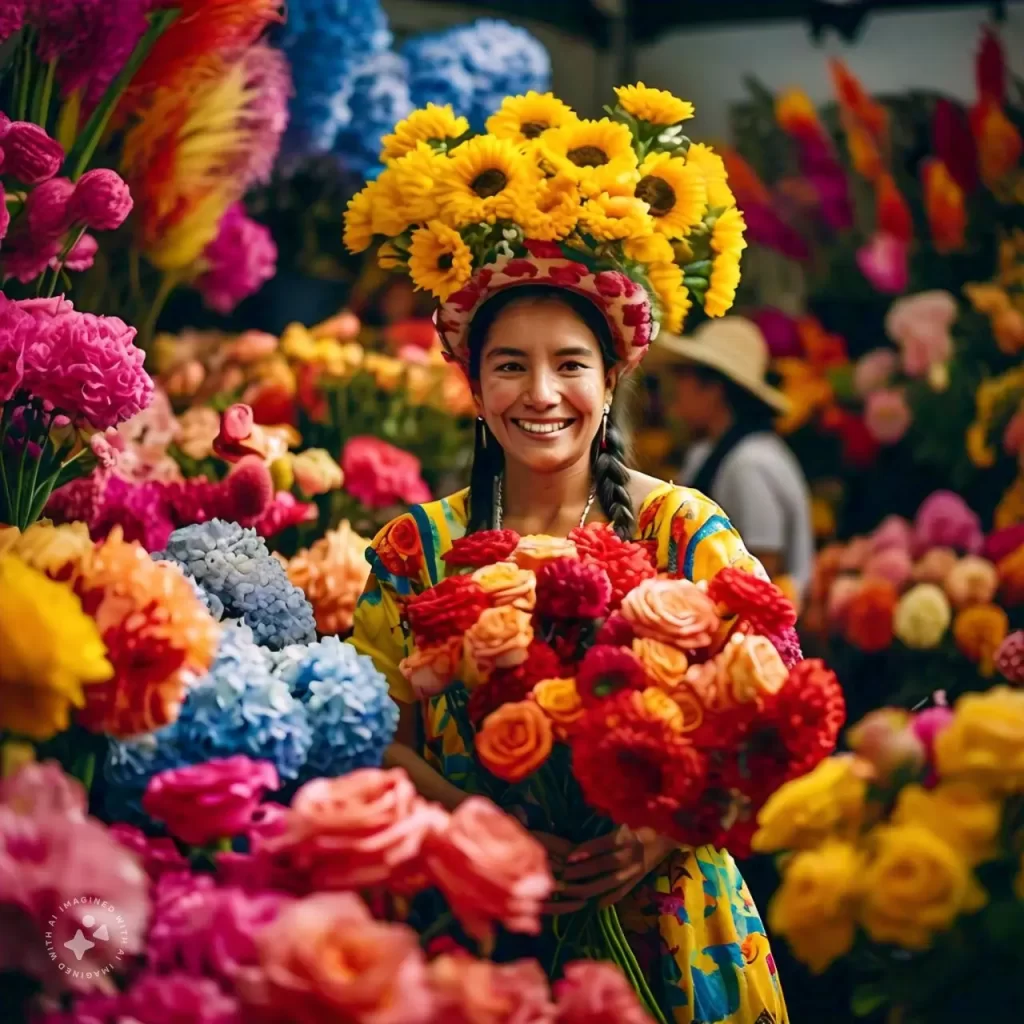 traje tipico feria de las flores medellin