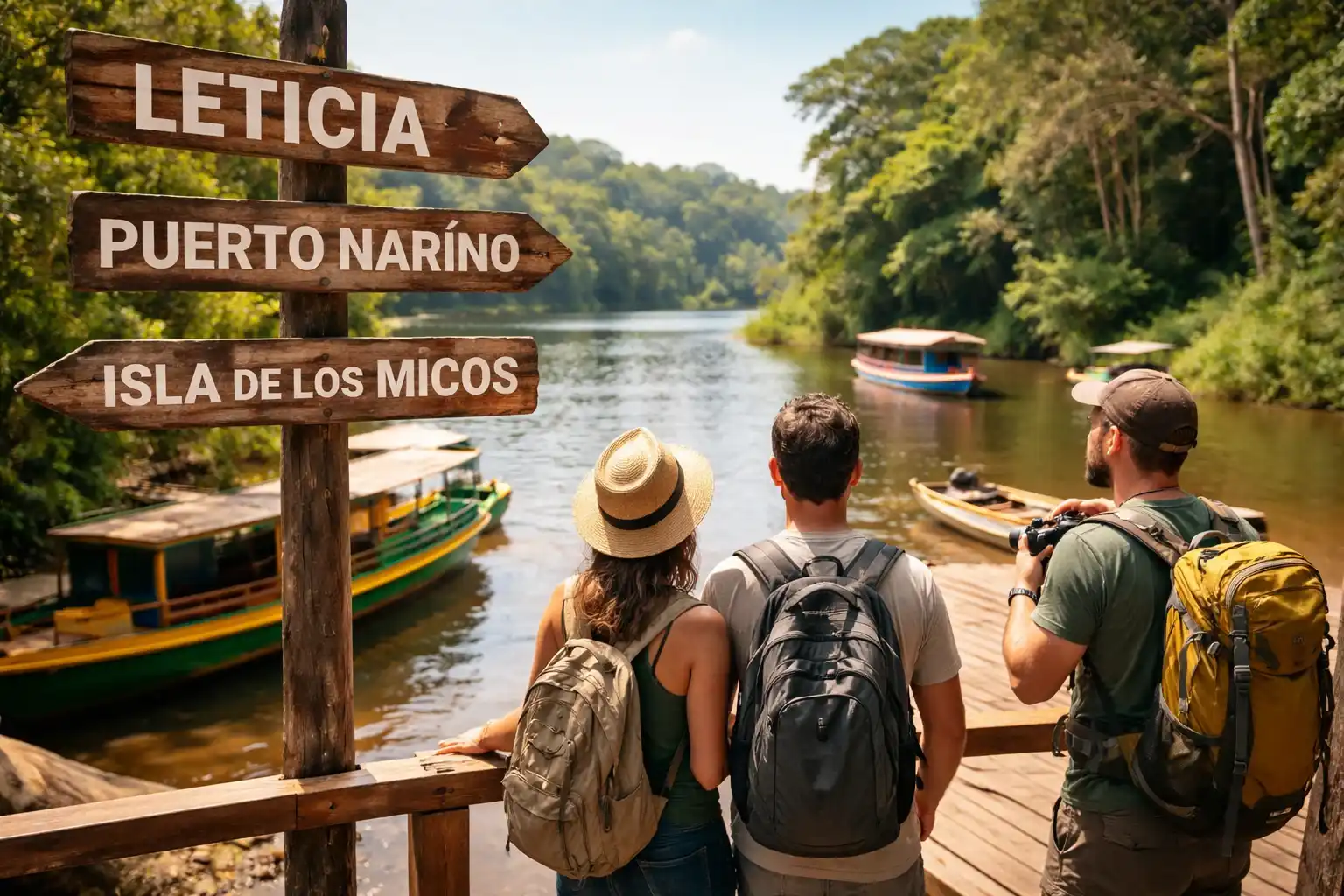 Comparamos Leticia vs Puerto Nariño vs Isla de los Micos para ayudarte a elegir tu base ideal y planificar un viaje de 2 o 3 días al Amazonas en 2027.