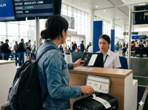 Guía completa de requisitos para viajar a México desde Colombia con documentos y pasaporte listos para el control migratorio.